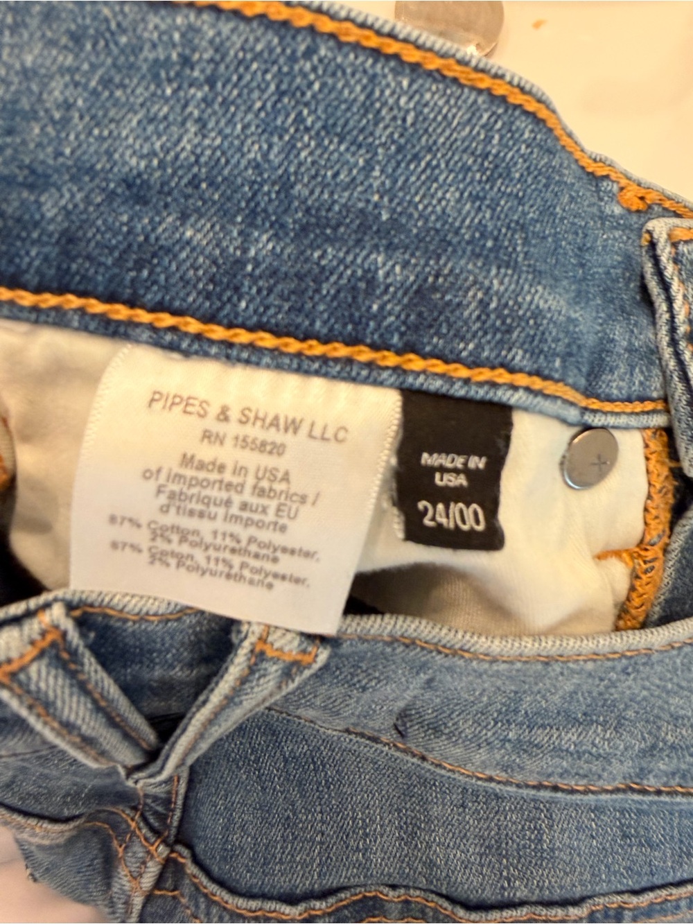 Veronica Beard Ryleigh Slim Straight High Rise Jeans with Knee Rip - Picture 9 of 10